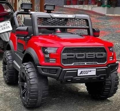 Prabal POBO RED 4 Motors 4x4 (1-8Yrs) Battery ride on Jeep Battery Operated Ride On