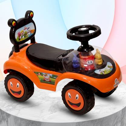 Funrise Educational Rider Car | Ride-on Baby Car | Toy Car | Push Car Non Battery Operated Ride On