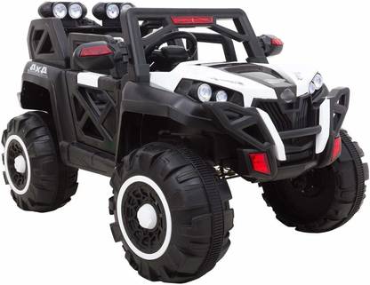 SmallBoyToys 2188 White 4X4 6 motors Big Jeep Battery Operated Ride On