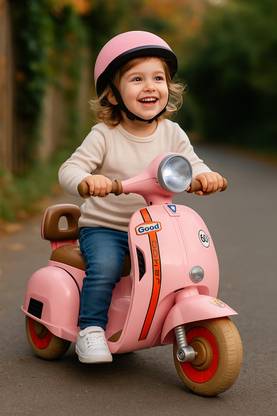 Toyify Mini Vespa Bike for Kids Ride-on Toy 2 , 3, 4 Years Scooter Battery Operated Ride On