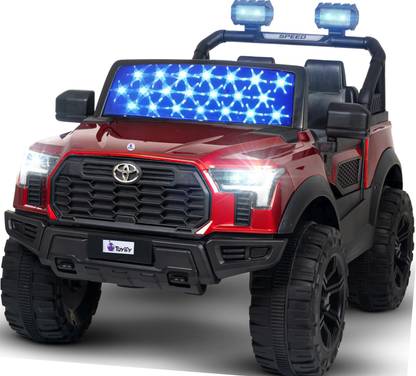 Toyify 4x4 Driving Land Cruiser Jeep With Remote + Manual Driving + Mobile App Control Jeep Battery Operated Ride On