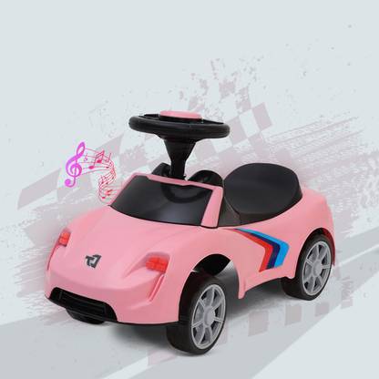Dash F1 Musical Car with Front and Rear Lights, Steering Drive, Perfect for Kids Aging 12 Months to 3 Years Car Non Battery Operated Ride On