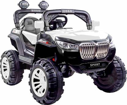 Miss & Chief Buster Rechargeable Car 12V & 7.5Ah Battery| Bluetooth,USB Music Player(Ages 2+) Car Battery Operated Ride On