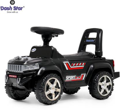 Dash Star Humr4x4 Ride on Jeep for Kids |Music & Light| Backrest Storage & Big Wheels Jeep Car Non Battery Operated Ride On