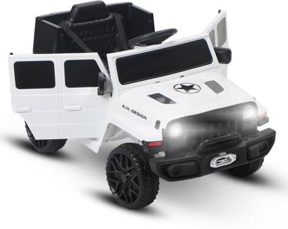Miss & Chief 12V Rechargeable jeep for kids with USB, LED lights and Horn Rideons & Wagons Battery Operated Ride On