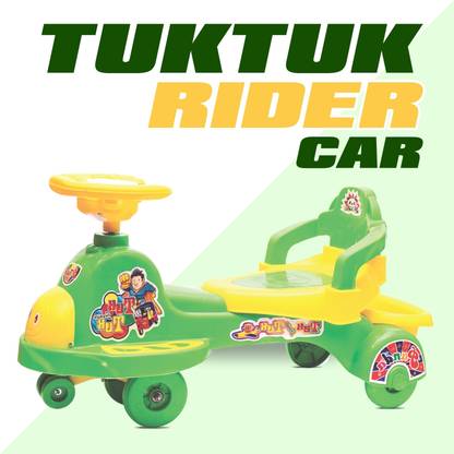 KIDBITKART TukTuk Magic Twist Car with Music & lights for kids 3-8 years Car Non Battery Operated Ride On