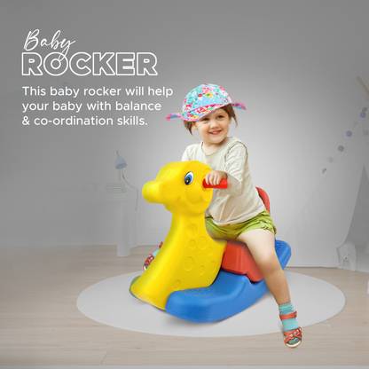 NHR Deer Shaped Baby Rocker for 2 Years, Kids Rocker, Perfect for indoor and outdoor Rideons & Wagons Non Battery Operated Ride On