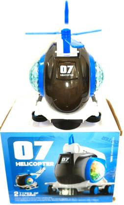 RD UNITELL ENTERPRISE 07 Helicopter - Helicopter with Gyro Stabilization and LED Lights Cart Battery Operated Ride On
