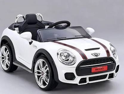 LITTLEPUP MINICOOPERWHITE Car Battery Operated Ride On