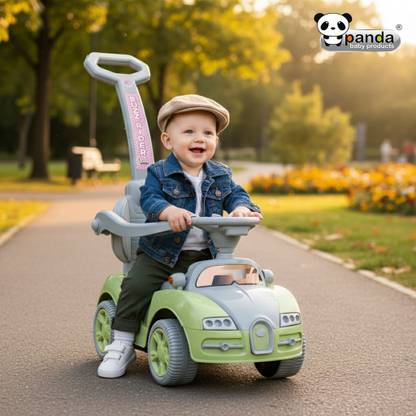 PANDA BABY PRODUCTS Buzz Rider Plus Car for Kids with Music & Horn Car Non Battery Operated Ride On