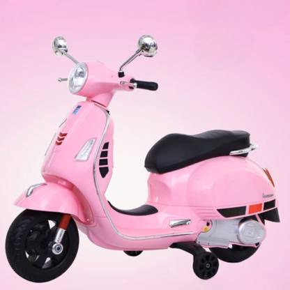 Jo Baby Vespa 12v Battery Operated Rechargeable Ride On Scooter with Foot Accelerator Scooter Battery Operated Ride On