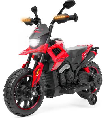 PANDA BABY PRODUCTS Kids Battery Operated Bike with LED Lights, Music & Training Wheels (2–6 Years) Bike Battery Operated Ride On