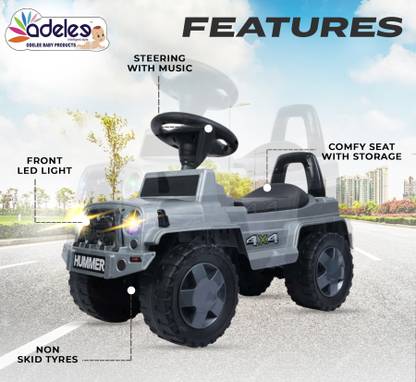 ODELEE Car Non Battery Operated Ride On