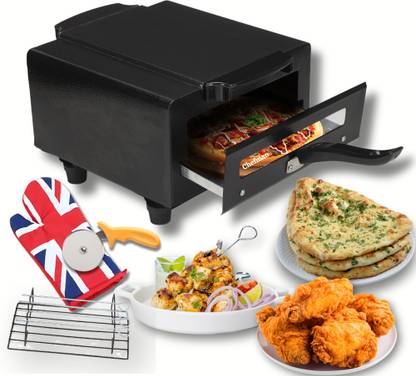 Chefman Mini Advance Multi-Purpose Combo Smart Pizza & Naan Maker for Home Use Electric Tandoor