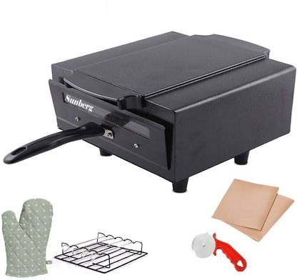 SUNBERG Multi-Purpose 14inch Pizza Maker Oven for Home & Kitchen � Bake, Roast, Grill Electric Tandoor
