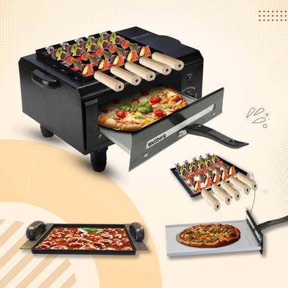 WELLBERG 3 in 1 Electric Tandoor : For Authentic Flavour Barbeque, Gravy DIshes Electric Tandoor