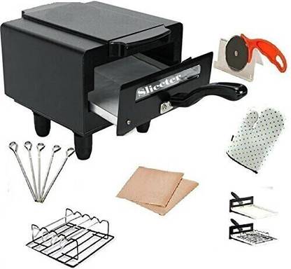 SLICETER 10-Inch 1500W Mini Smart Pizza Oven with Grill for Naan, Roti & Accessories Electric Tandoor