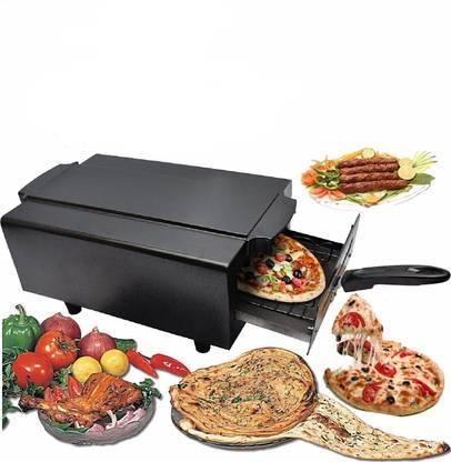 WELLBERG Small Pizza Maker � Mini Combo 10-Inch for Oil-Free Cooking in Your Home Kitchen Electric Tandoor