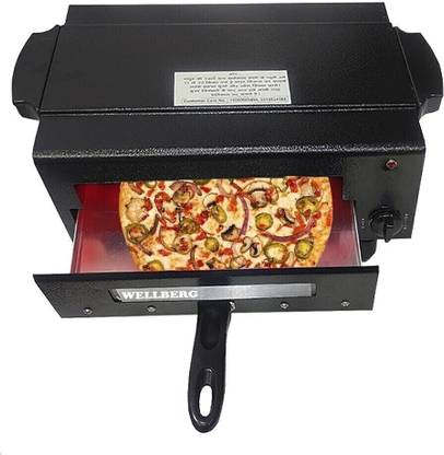 WELLBERG Classic 16Inch Pizza Maker for Tandoori Naan & Roti with Element Control Switch Electric Tandoor