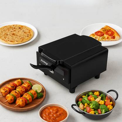 SUNBERG 1500W Compact Home Griller for Tandoori Baking Roasting & Crispy Cooking at Home Electric Tandoor