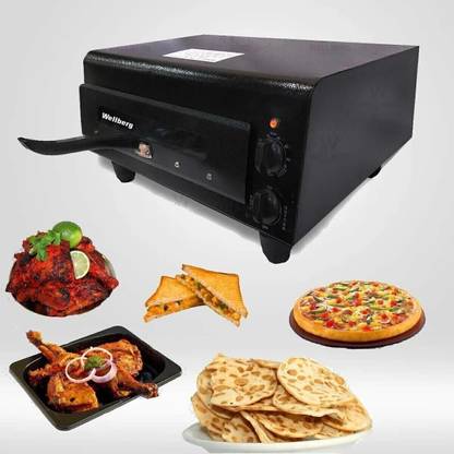 WELLBERG 16-Inch Tandoor for Baking Roasting & Grilling Pizza with Element Control Switch Electric Tandoor