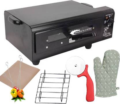 HOT LIFE "11 Inches" Nano Size 1500W Home & Kitchen Electric Tandoor With Extra Accessories Magic cloth,hand gloves,recipe book,pizza cutter,4 skewers,4 shocked proof rubber legs Electric Tandoor