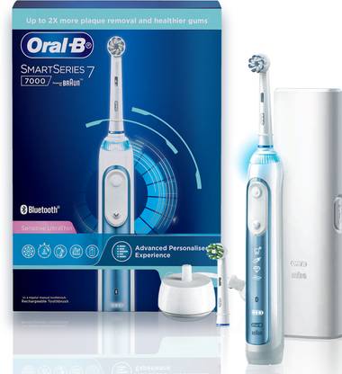 Oral-B Smart 7, 5 Brush Modes, 2 Min Timer, Bluetooth, Pressure Sensor,Rechargeable Electric Toothbrush