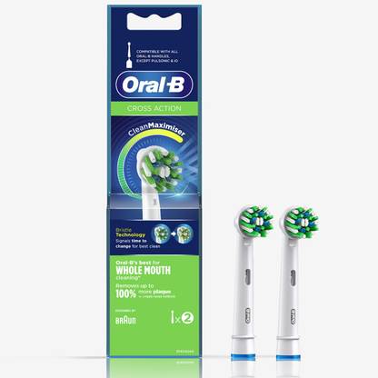 Oral-B Cross Action, Soft Refill Brush Heads (For Vitality/Pro/Smart Series), Electric Toothbrush