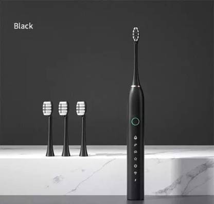 Shrusti Rechargeable Electronic Toothbrush with 6 Modes & 4 Brush Heads Fast Charging Electric Toothbrush