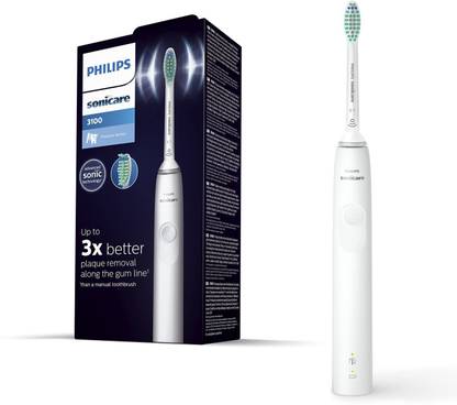 PHILIPS Sonicare Electric Toothbrush 3100 Series, 2-minute Smart Timer, 14 Day Charge Electric Toothbrush
