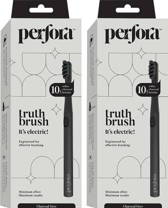 Perfora Electric Toothbrush 001 | 90 Days Battery Life | Soft Dupont Vibrating Bristle Electric Toothbrush