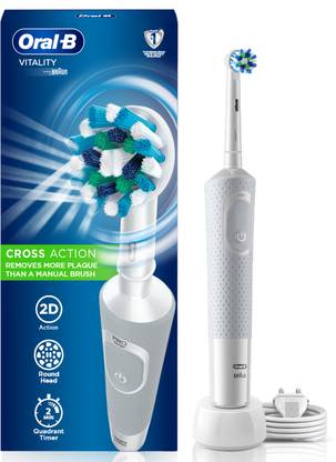 Oral-B VITALITY Vitality White Rotating, 2 Brushing Modes,ProTimer, Electric Toothbrush