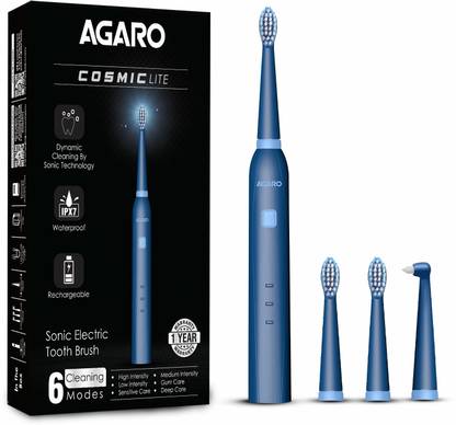 AGARO Cosmic Lite Sonic Electric Toothbrush  (Blue)