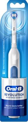 Oral-B Revolution, Water Resistant, Dentist Inspired Round Brush Head,Battery Electric Toothbrush
