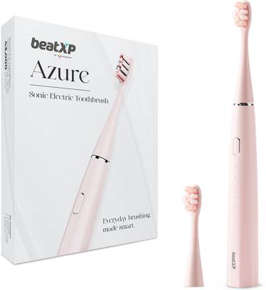 beatXP Azure Sonic Waterproof | 2 min Automatic Timer | 5 Smart Modes Rechargeable Electric Toothbrush  (Pink)