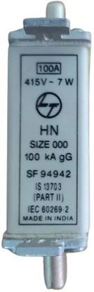 ARINO L&T FUSE L&T HN FUSE 100A SIZE-000 ( HEAVY DUTY ) 100% COPPER Electrical Fuse