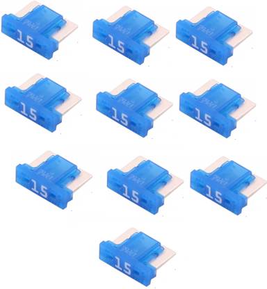 PBROS 10 Pieces 15 Amp Car & Bike Low Profile Micro Mini Blade Fuse Small Fuses (15 Amp) 10 Pieces 15 Amp Car & Bike Low Profile Micro Mini Blade Fuse Small Fuses (15 Amp) Electrical Fuse