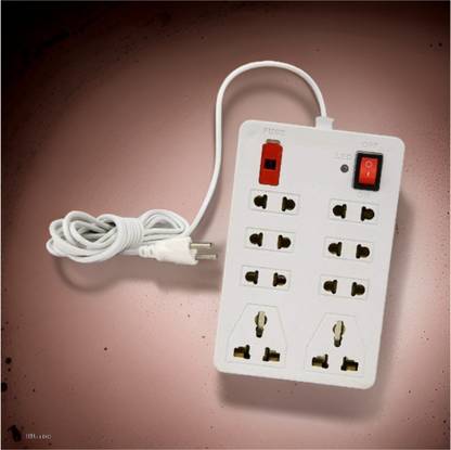 LifoDora Pin Extension Board Flex Box 3 Meter Power Cable 8 Socket Extension Boards Ch26 Electrical Fuse