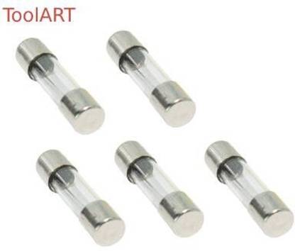 TOOLART q_(10A)Fast Acting GMA Glass Cartridge Fuse 5x20m250VElectrical Fuse(10AMR) Electrical Fuse
