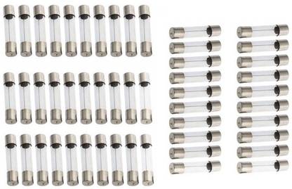 gobagee 50pcs (10A) Fast Acting GMA Glass Cartridge Fuse 5x20mm 250V Electrical Fuse
