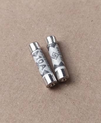 gobagee Ceramic Fuse Size 6X25mm Fast Blow- 10 amp Electrical Fuse (10A) (pack of 2) Electrical Fuse