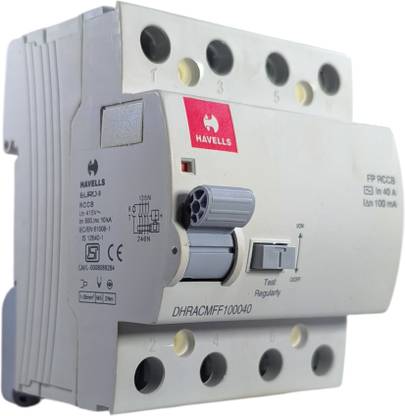 HAVELLS FP 40A 100mA EURO II DHRACMFF100040 MCB