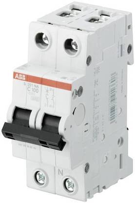 ABB Miniature Circuit Breaker - S200 80-100A - 2P - C - 2CDS251103R0804 MCB