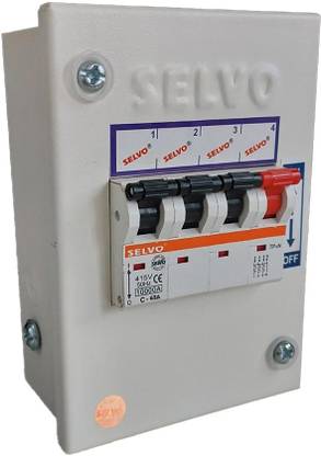 Selvo 4 Pole Metal Box & C-63A TPN MCB
