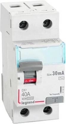 Legrand DX3 2 Pole 240 V Nominal Rating 40 A RCCB (White) MCB