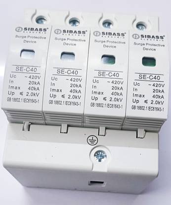 sibass AC SPD 3 PHASE 4 POLE - O1Qty MCB