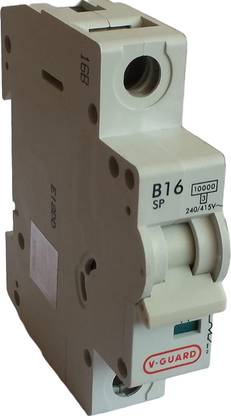 V-Guard 16 Ampere Single Pole MCB 16A SP B MCB