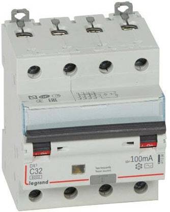 Legrand 411372 - 32A FP 100mA 10KA C~ AC:240/415V DX3 RCBOs 411372 MCB
