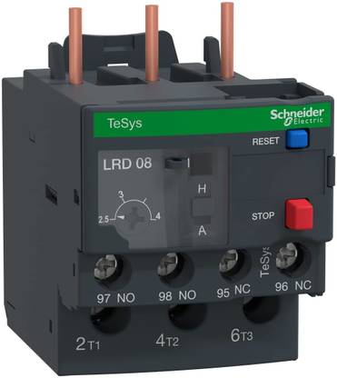schneider Electric LRD Thermal O/L Relay 2.50-4.00A - LRD08, Red LRD08 MCB