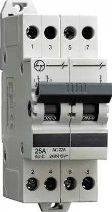 L&T MCB Type Changeover | 2 Pole | 63A AUC00206300 MCB